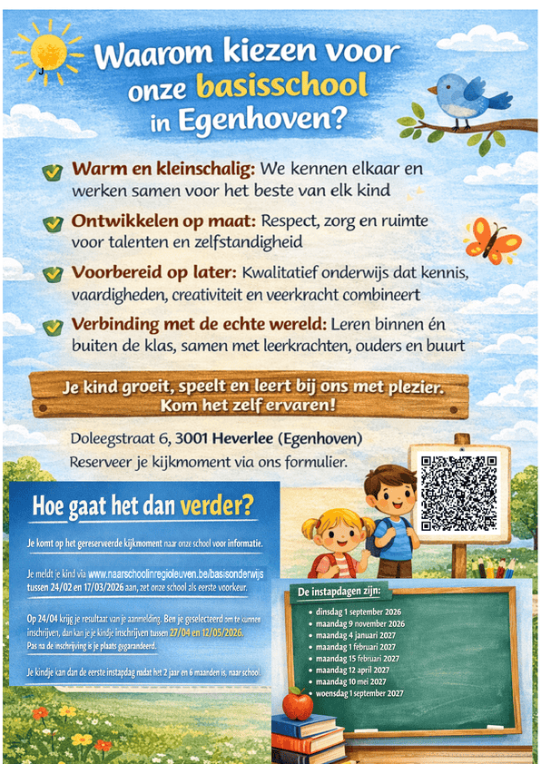 Wijkafdeling Egenhoven Flyer inschrijving - achterkant